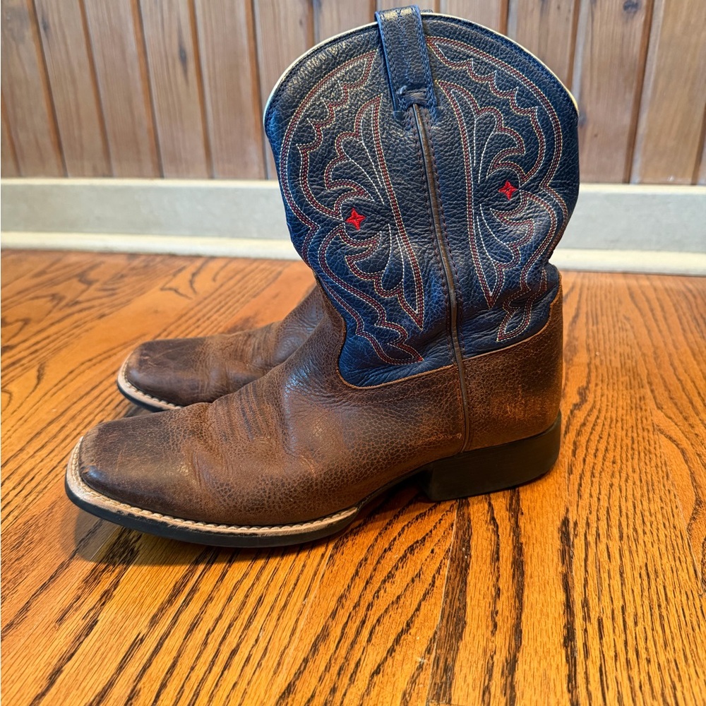 ARIAT BOYS' ROYAL BLUE QUICKDRAW WESTERN BOOTS - Youth Size 5